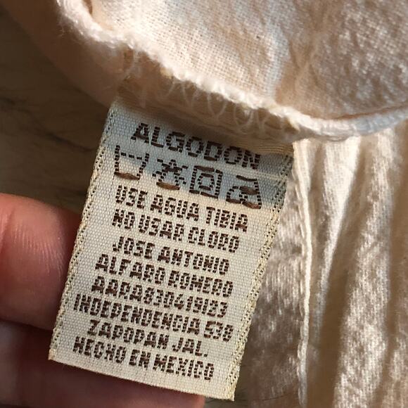 Vintage Mens Garris Clothing Beach White Tone Short Sleeve Button Down Shirt - Picture 15 of 16